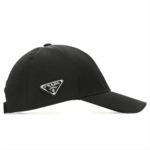 PRADA logo appliqued baseball hat cap